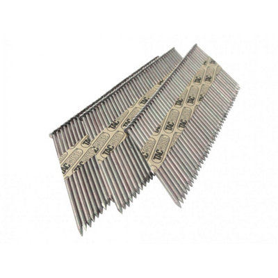 D kop nagels 34º 3.1 x 90 mm verzinkt geringd verpakking 2500 stuks | Roefs Montagetechniek