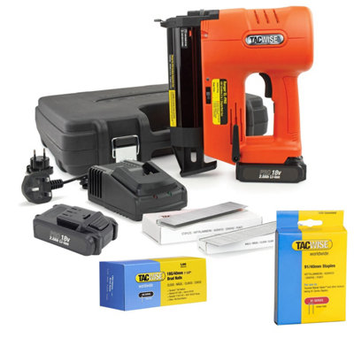 Tacwise Ranger 1506 EL-PRO 18v Cordless Staple Nail Gun 2nd Fix Nailer 2 Battery