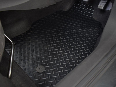 Tailored Car Floor Mats Fits Land Rover Freelander 2013 On 4pcs Black Rubber Set