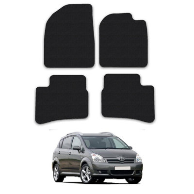 Tailored Floor Mats Fits Toyota Avensis Verso 2001-06  Manual 4pcs Black Carpet