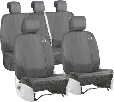 Tailored HD Waterproof Grey Seat Covers Ford Ranger T6