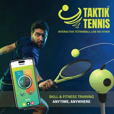 TAKTIK TENNIS Interactive Tetherball Kit - Smart App Tracking, Anti ...