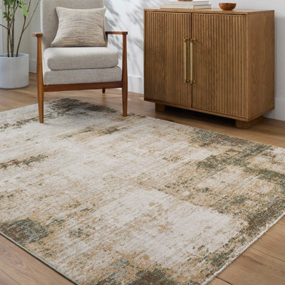TALI Galey Alix x Livabliss Abstract Modern Marble Brown/Cream Area Rug 120 x 170 cm