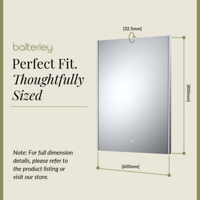 Talke Rectangular LED Ambient Illuminated Touch Sensor Mirror with ...