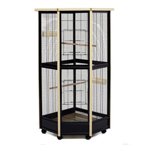 Tall All Metal Corner Aviary Cage - Great For Birds, Rats