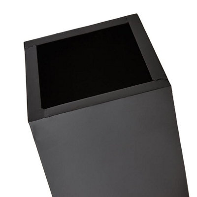 Corona Steel Chimenea - Outdoor Fire Pit With 14.5" Chamber, Rain Cap, & Grate, 32" H, Brushed Gold Finish