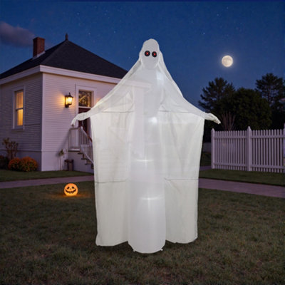 Tall Ghost Bribe with Red Eyes Outdoor Inflatable for Halloween 240cm
