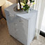 Tall High Gloss Grey 6 Drawer Chest Of Drawers