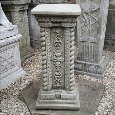 Tall Ornate pedestal Square Plinth