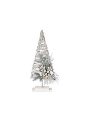 Tall Silver Twig Tree With Bow