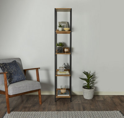 Tall Slimline Modular Living Room Shelving Storage Unit