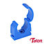 Talon - Single Hinged ID Clip - Blue - TS22BLU (Size 22mm - 100 Pieces)
