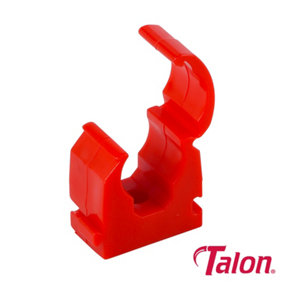Talon - Single Hinged ID Clip - Red - TS15RED (Size 15mm - 100 Pieces)