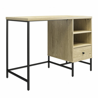 Tamlin 1 Drawer Desk in Linseed Oak