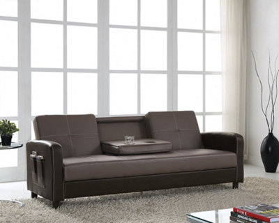 Sofa with deals fold down table