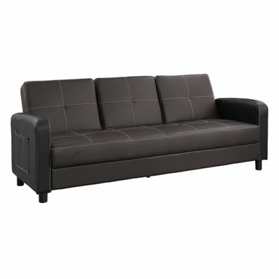 Triple reclining sofa with deals drop down table