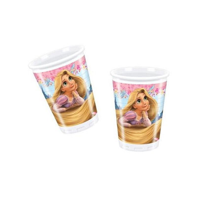 Tangled Plastic Rapunzel Party Cup (Pack of 10) Multicoloured (One Size ...