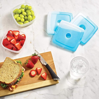 Tanness 3-Pack Slim Ice Packs for Lunch Box & Lunch Bags - Reusable ...
