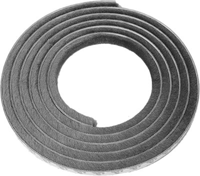 Draft Excluder, 5 m(L) x9 mm(W) x 9mm(T) Door Draft Excluder Window Draft Excluder, Self-Adhesive Brush Seal Strip for Sliding Sash Door Window Wardrobe Seal (Grau, 5m x 9mm x 9mm