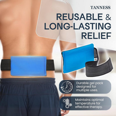 Tanness Reusable Ice Packs - Instant Ice Pack with Pouch - Hot and Cold ...