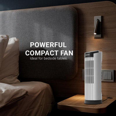 Tanness Tower Fan - 13 Inch White - Cooling Fan with 3 Speed Settings ...