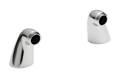 Tap Accessories Short Inlet Legs, Pair - Chrome