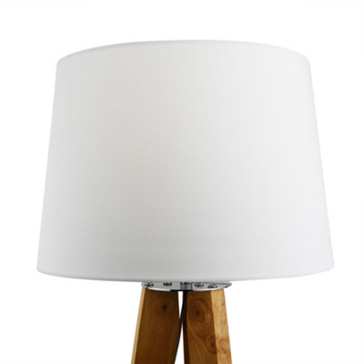 Tapered Faux Silk Cream Natural Light Shade (D)38cm, Lightshade Lampshade Pendant Ceiling, Table, Floor Lamp Easy Fit