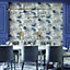 Tapestry Lotus Pond Blue/Grey Wallpaper