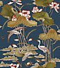 Tapestry Lotus Pond Navy/Multi Wallpaper