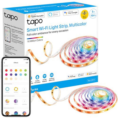 Tapo L 930-5 Wi-Fi LED Strip Light 5 m, Zonal Colour Control Lights for ...