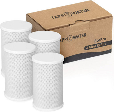 Tappwater EcoPro Refills - Set of 4 Refill cartridges for EcoPro Water Filter
