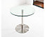Target 80cm Small Round Glass Dining Table