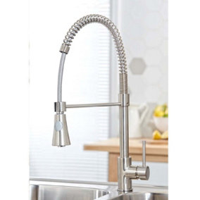 Target Pull Out Spray Kitchen Tap Brushed Nickel Finish