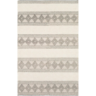 TARINI Hand-Woven Cottage Wool Charcoal Area Rug 183 x274 cm