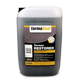 Tarmaseal Tarmac Restorer (Black) Tarmac Paint, Tarmac Sealer, Restore Lost Colour for Tarmac Driveway, 3-5 Year Protection, 20L