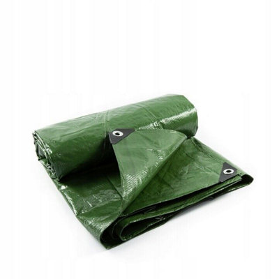 Tarpaulin Sheet Cover Green Waterproof Ground Camping Multipurpose Furniture 15m x 20m - 4