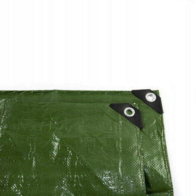 Tarpaulin Sheet Cover Green Waterproof Ground Camping Multipurpose Furniture 15m x 20m - 5