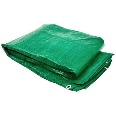Tarpaulin Sheet Tarp Cover Ground Waterproof 3.5m x 5.4m