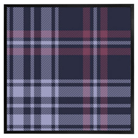 Tartan plaid pattern (Picutre Frame) / 16x16" / Grey