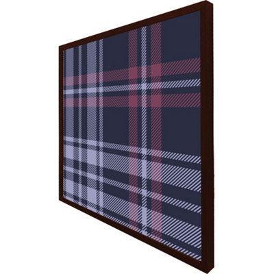 Tartan plaid pattern (Picutre Frame) / 16x16" / Oak