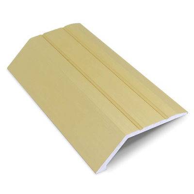 TAS Self Adhesive Ramp Transition Strip 38mm x 8mm Matt Brass, 0.9m