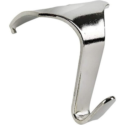 Taskar Chrome Heavy Duty Picture Rail Hooks (4 Pack)