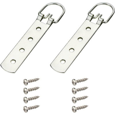 Taskar Super Heavy Duty D Ring Strap Hanger 90KG/165mm (2 Pack)