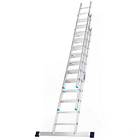 TASKMASTER Aluminium Professional Extension Ladder - 3.0m Triple