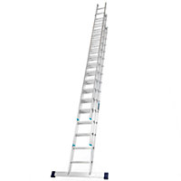 TASKMASTER Aluminium Professional Extension Ladder - 4.0m Triple
