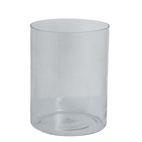 Tasman Cylinder Vase Large - Glass - L30 x W30 x H40 cm - Clear