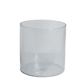 Tasman Cylinder Vase Medium - Glass - L30 x W30 x H30 cm - Clear