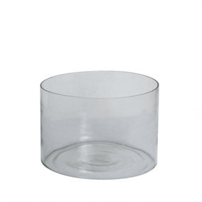 Tasman Cylinder Vase Small - Glass - L30 x W30 x H20 cm - Clear