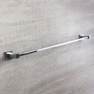 Tate Bathroom Wall Mounted Chrome Towel Rail (W)60cm