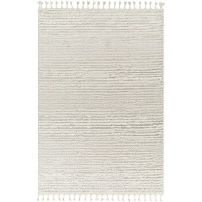 TATUM Scandi Global High Pile Ivory Rug 140 x 200 cm